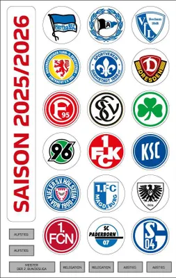 2. Bundesliga Magnet-Set