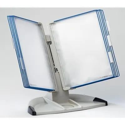 Produktbild von tarifold tdisplay Tischständer "Design" lichtgrau/blau