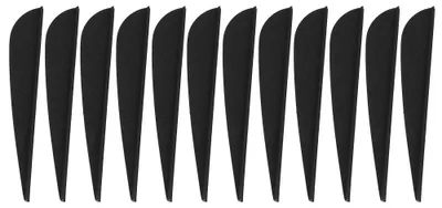 Immagine prodotto di 12 PCS 3 pollici piuma fai da te freccia Fletching accessori per tiro con l'arco caccia tiro (nero)