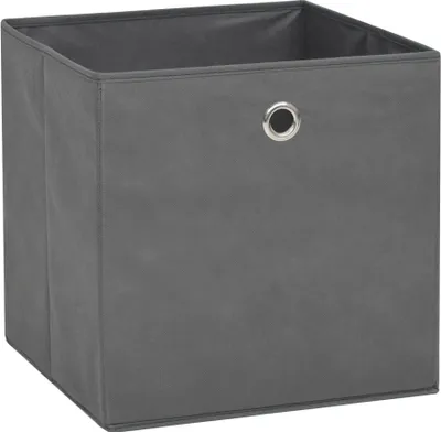Produktbild von vidaXL Aufbewahrungsboxen 10 Stk. Vliesstoff 32 x 32 x 32 cm Grau