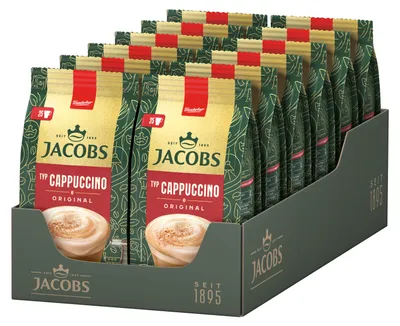 Obrázek produktu pro JACOBS Rozpustná káva TYP CAPPUCCINO 12 x 290 g sáčky rozpustné kávy