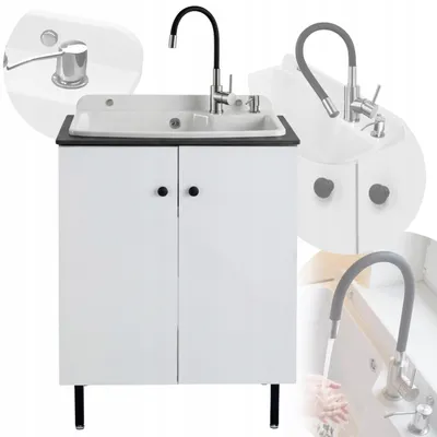 Produktbild von Garage-Set Heizraumschrank Spülle Flexibler Wasserhahnspender