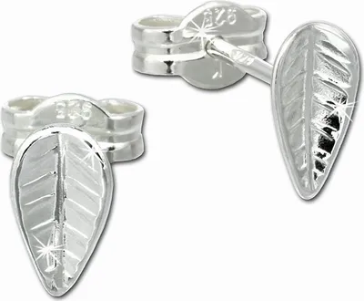 Produktbild von SilberDream Ohrstecker für Damen 925 Silber silber Blatt Ohrringe SDO534