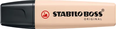 Obrázok produktu pre STABILO BOSS ORIGINAL NatureColors, 1 kusov, Béžová, 18 rok / roky, Hrot dláta, Béžová, Čierna, Plast
