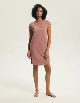 Produktbild von Nachtkleid Henderson Komfort 100% Baumwolle rosa elegant M
