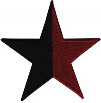 Image de Stern - Écusson noir et rouge, environ 10 cm