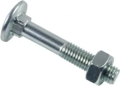 Produktbild von LENNIE-Schraube Rundkopf-Vierkant TRCC - weiß verzinkt - Ø16x250 - Packung mit 10 Stück - BTRCC1625002B