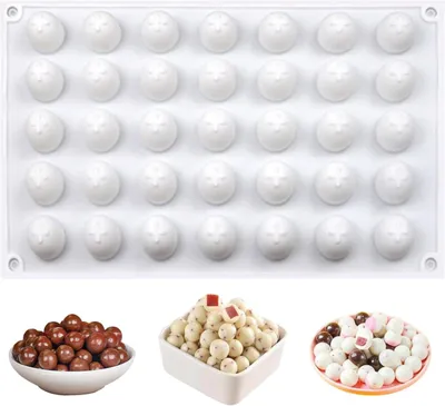 Silikon-Kugelform 35 Mulden für Schokolade & Kuchen