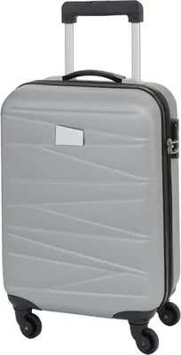 Immagine prodotto di L-merch 56-02044 | Trolley-Bordcase Padova - Colore: Argento - Dimensioni: 55 x 35 x 20 cm