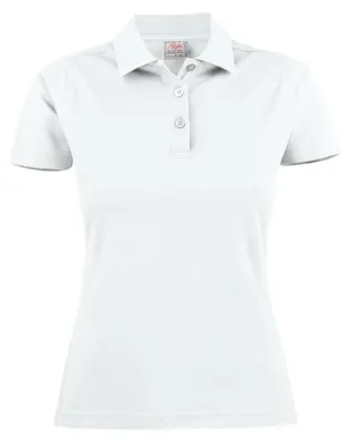 Image de T-shirt polo "Surf Light RSX" pour femmes, modèle ET638 (taille XS), couleur blanche