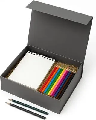 Image de Coffret cadeau magnétique Graphite 250 x 180 x 70 mm Coffret cadeau haut de gamme