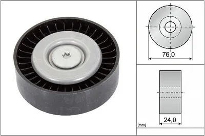 Produktbild von INA 532 0558 10 Umlenkrolle Keilrippenriemen für VOLVO XC60 (156) für LAND ROVER Freelander 2 SUV (L359)
