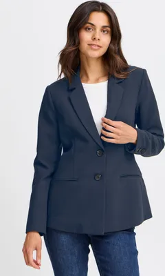Produktbild von fransa FRAbigail Damen Blazer Jackenklazer Anzugsblazer mit 2-Knopf-Form Reverskragen leicht elastisch Regular fit