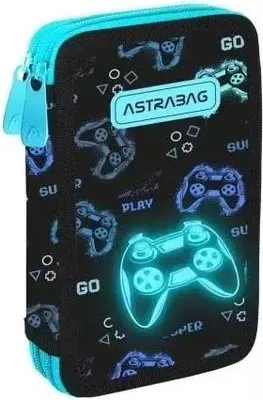 Zdjęcie produktu dla Piórnik dwukomorowy Astrabag Go Playing bez wyposażenia