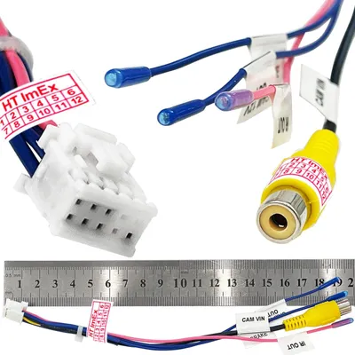 Produktbild von RCA Rückfahrkabel Auto Rückfahrkamera Anschluss Kabelbaum stecker Adapter 10Pin