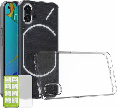 Immagine prodotto di Per Nulla Telefono 1 silicone TPU caso + H9 vetro cellulare caso di protezione di copertura