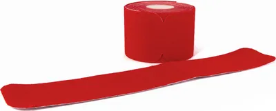Produktbild von axion® PRECUT Kinesiotape rot, selbstklebend 25 x 5 cm, 20 vorgeschnittene Sport Tapes, wasserfeste Bandage