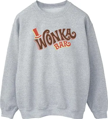 Produktbild von Willy Wonka - "Bar Logo" Sweatshirt für Damen BI42484 (XL) (Grau)