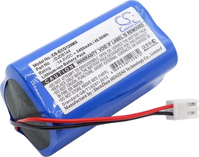 Produktbild von TECHTEK Akku Kompatibel mit [CMICS] DJDB, DJDB1200, dongjiang ECG-1220, ECG-11D Ersetzt DJDB144