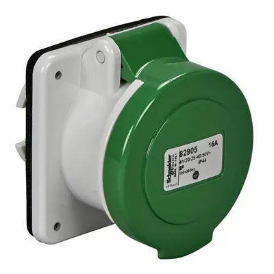 Immagine prodotto di Presa da incasso Schneider Electric, 16 A, 3 poli, 20-25 V CA, IP44 82912