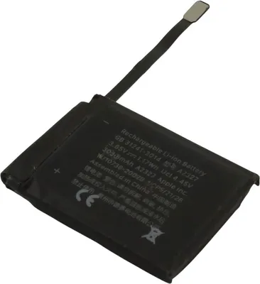 Produktbild von Avizar, Ersatzakku Apple Watch 6 44 mm 3,85 V 303 mAh Li-Polymer, Schwarz
