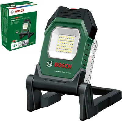 Obrázek produktu pro Bosch UniversalWorkLight 18V-2100, 1500 mAh, Černá, Zelená, Stojací pracovní světlo