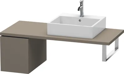 Produktbild von Konsolenunterschrank L-CUBE 400x320x547mm flannel grey seidenmatt flannel grey seidenmatt