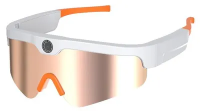 Immagine prodotto di ZELURXX Occhiali da sole sportivi intelligenti Bluetooth, fotocamera da 8 MP, foto/video HD, protezione UV, comandi touch, musica, ciclismo all'aperto, rosa