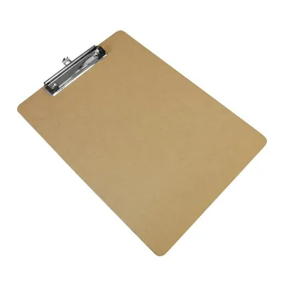 Produktbild von Klemmbrett DIN A4 a. recyceltem Holz MDF Scheibunterlage Clip Board Schreibbrett