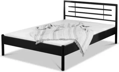 Produktbild von Metallbett Lia – 100 x 200 cm / schwarz