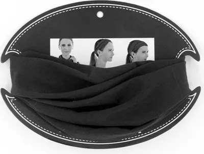 Produktbild von Bandana Multifunktionstuch uni, schwarz