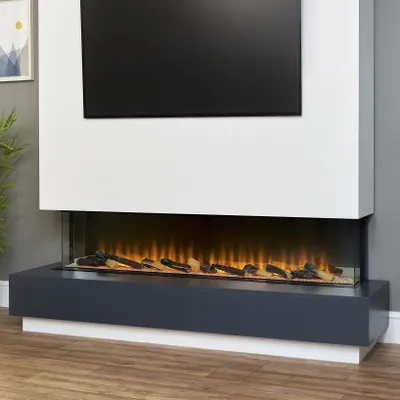 Immagine prodotto di Adam Sahara Panoramic Media Wall, caminetto elettrico, 61 pollici