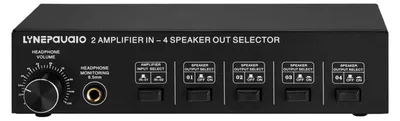 Productafbeelding van 4 Zone Speaker Selector 2-in-4 Out, luidspreker selectieschakelaar