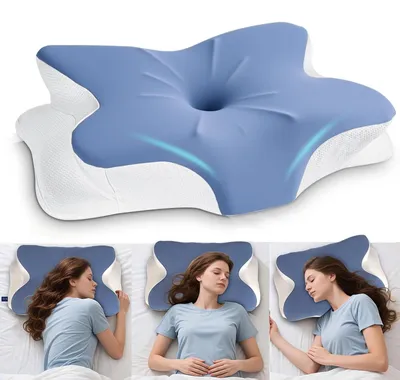 Immagine prodotto di Cuscino ergonomico in memory foam per collo e spalle – Allevia il dolore durante il sonno