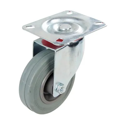 Produktbild von Gummi-Lenkrolle 100 mm, 70 kg