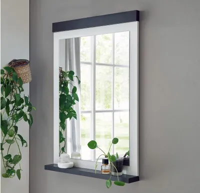 Produktbild von Flurspiegel Sherwood 76 Spiegel Pinie weiß und anthrazit