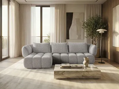Image de Sofiland Savio Canapé d'Angle Lounge 250x168cm Gauche gris clair