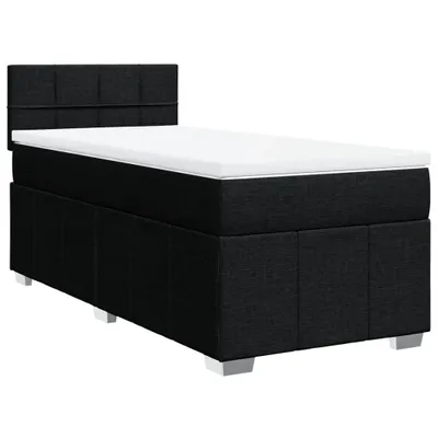 Produktbild von vidaXL Boxspringbett mit Matratze Schwarz 100x200 cm Stoff