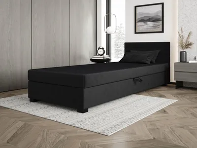 Obrázok produktu pre Čalúnená posteľ 120x195 KASANDRA 2 s úložným priestorom - grafitová