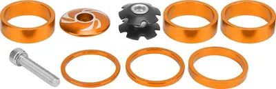 Produktbild von 6pcs Bike Headset -Abstandshalter Aluminium -Legierung Fahrrad -Lenker -Stammabstandshalter für Mountainbikegold