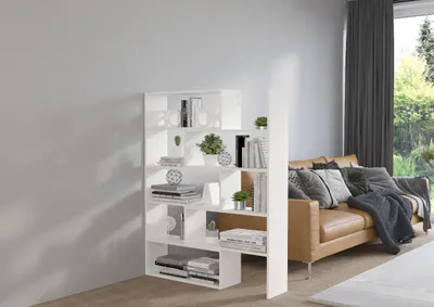 Produktbild von Bücherregal KAROL 1 Standregal Regal Weiß