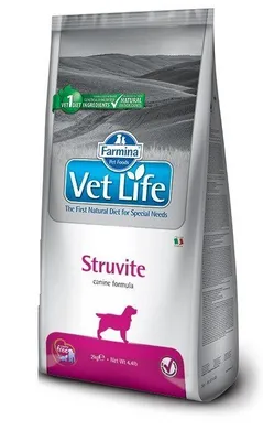 Productafbeelding van Farmina Pet Food Vet Life Struvite, voor volwassen dieren, geschikt voor alle rassen, 12 kg