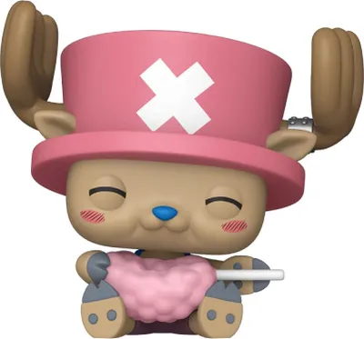 Productafbeelding van One Piece POP! Anime Vinyl Figuur: Tony Tony Chopper met suikerspin-uiterlijk, exclusieve editie, 9 cm