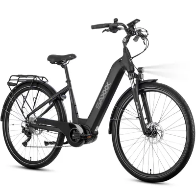 Produktbild von SAXXX 28 Zoll E-Bike Trekkingrad, BAFANG 250W Mittelmotor, 540Wh Akku, 100km Reichweite, SR SUNTOUR Federgabel, SHIMANO Deore 10-Gang