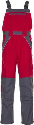 Produktbild von Größe 52 Herren Planam Plaline Latzhose rot schiefer Modell 2527