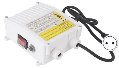Productafbeelding van Pompregelaar - Pompbesturingskast - Automatische Waterregeling - Ingebouwde Thermische Beveiliging - 550W EU Plug 220V - Grijs