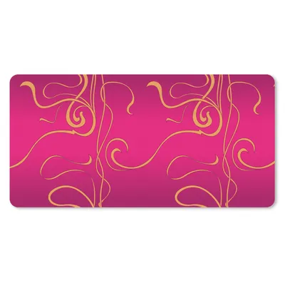 Produktbild von MuchoWow® Mauspad Mousepad Jugendstil - Gold - Rosa - Muster 60x30 cm - Mousepads - Maus Mat - Pad - Mausunterlage - Nachhaltig