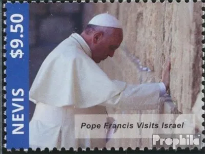Produktbild von Briefmarken Nevis 2014 Mi 2980 (kompl.Ausg.) postfrisch Israelreise von Papst Franziskus