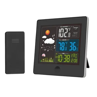 Immagine prodotto di Stazione meteo Solight, LCD a colori, temperatura, umidità, RCC, nero