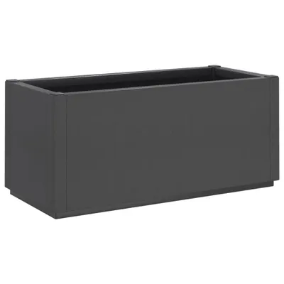 Produktbild von vidaXL Pflanzkübel Dunkelgrau 80x36x35 cm PP